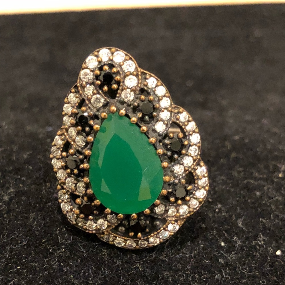 Turkish Handmade- ottoman Emerald- 925-